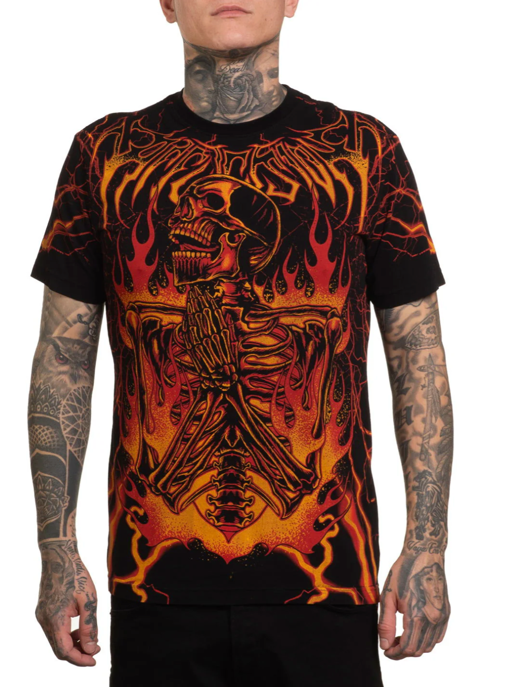 INFERNAL NIGHTMARE S/S TEE (A27315) By Affliction TeeS