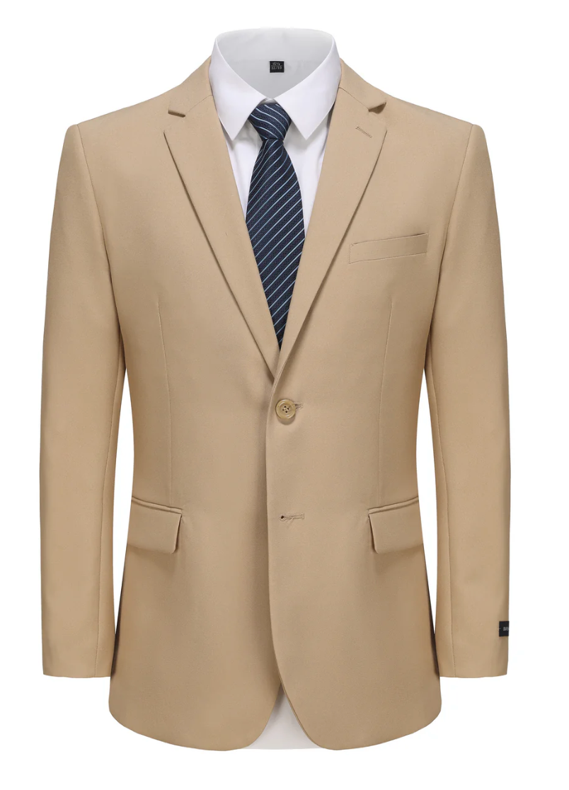 see through beaded wedding dress Beige Colorful Men'S Dress Shirt — MensUSA main image 1