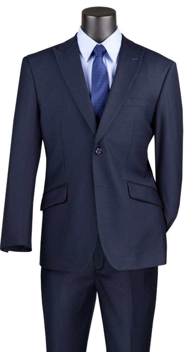 Modern Fit Men's Suit from Vinci in Navy