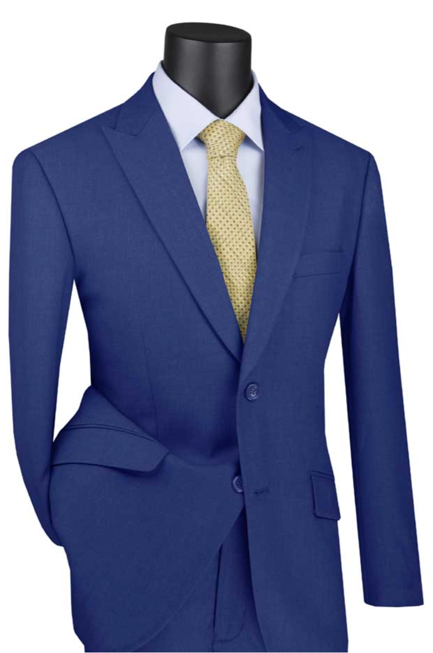 Modern Fit Men's Suit from Vinci in Blue