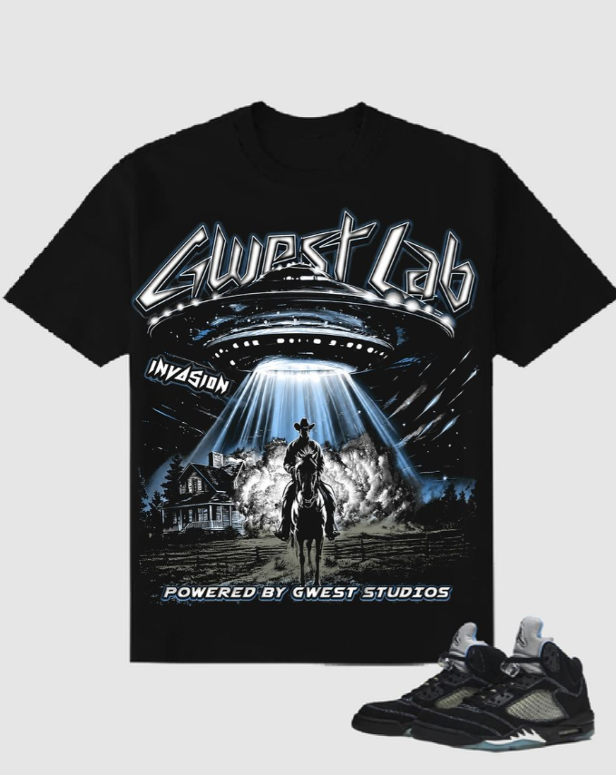 G WEST UFO COWBOY TEE