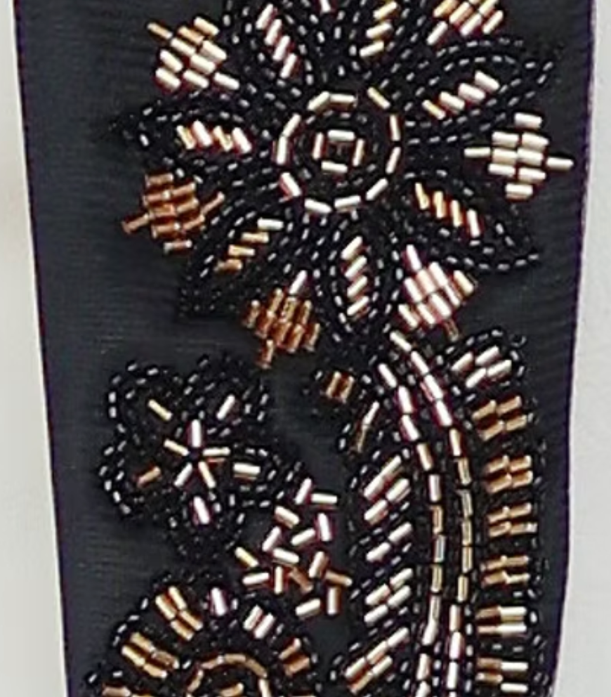 GIORGIO - MANZINI 3PC Men's Slim-Fit Fancy Floral Pattern Tuxedo w/ Bead Lapel