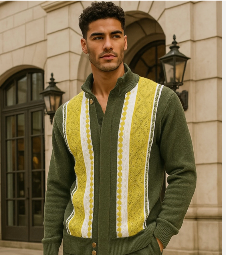 Silver Silk 11007 Sweaters OLIVE