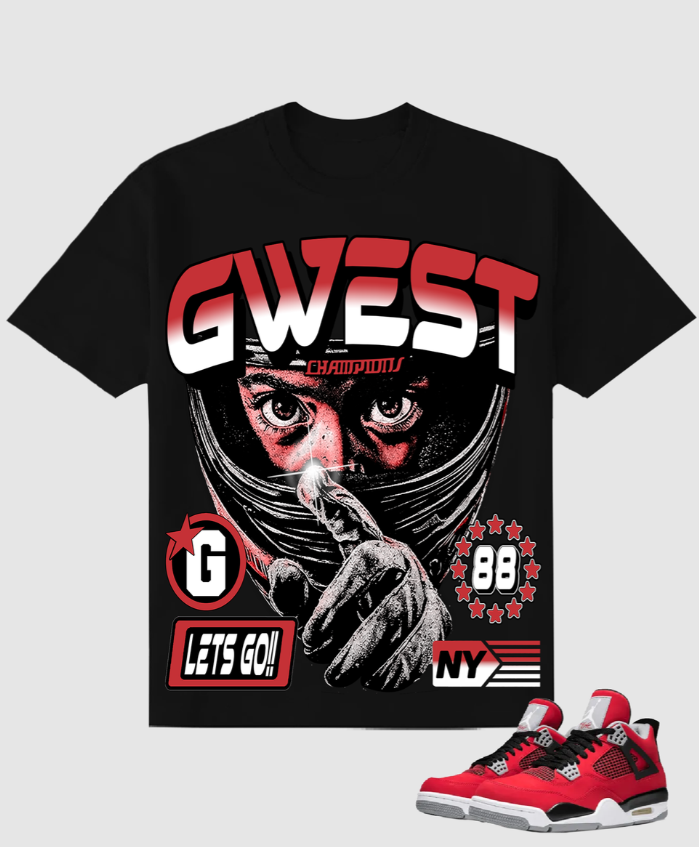 G WEST RHINESTONE RACING DIVISION TEE