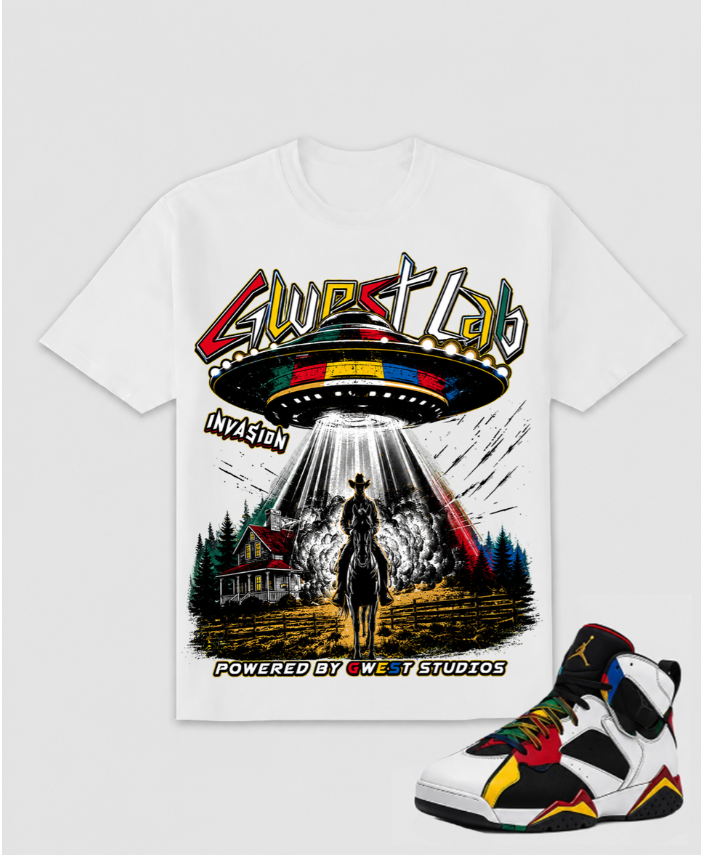 G WEST UFO COWBOY TEE
