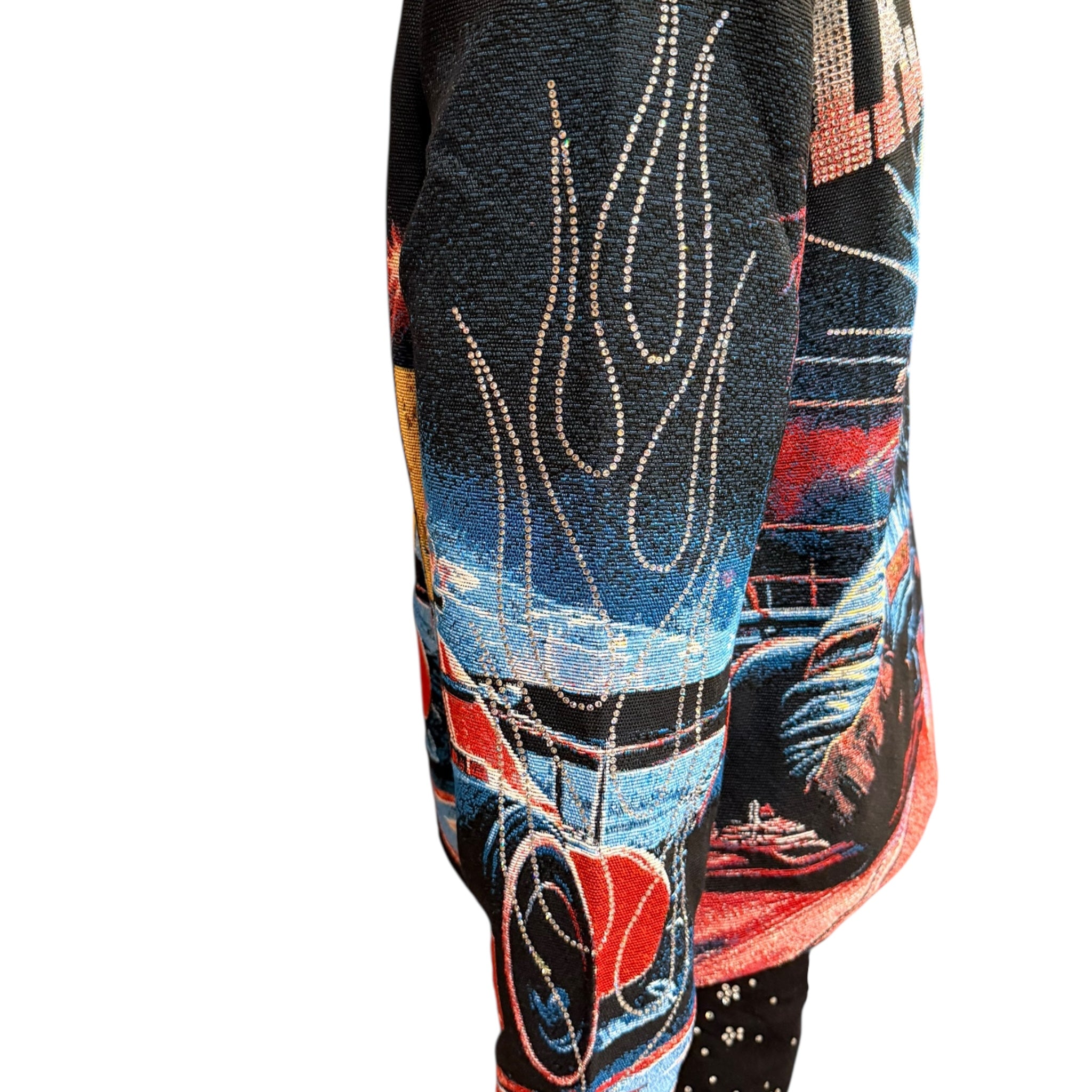 Majestik Mens Imagination Tapestry Hoodie - Black