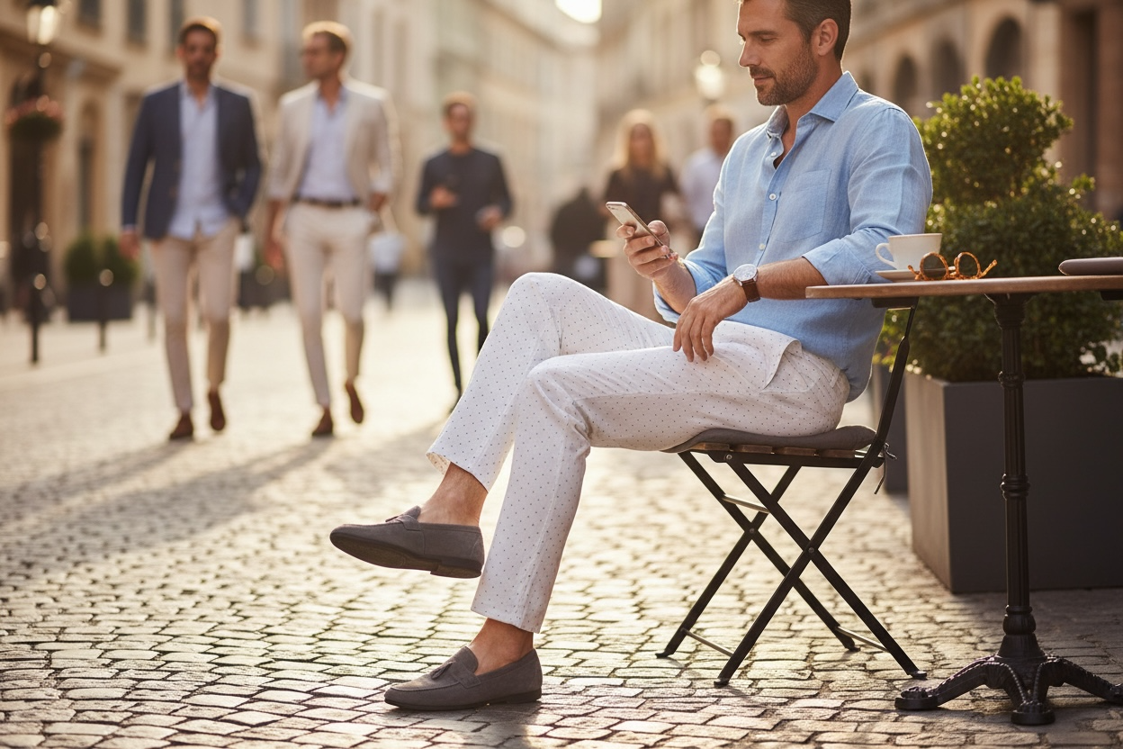 Suslo couture Embellished dress pants for men (SSP-1001)
