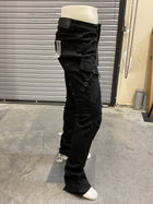 Waimea Black Cargo Stacked Pants