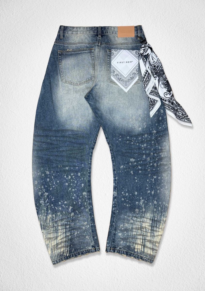 CRYSTAL WASH BARREL JEAN (FRD5102)