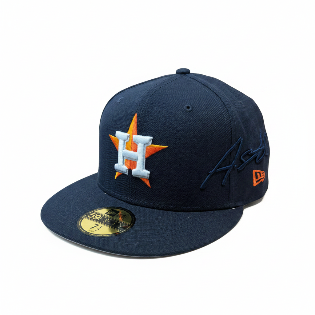 New Era Astros Side Scripted Fitted