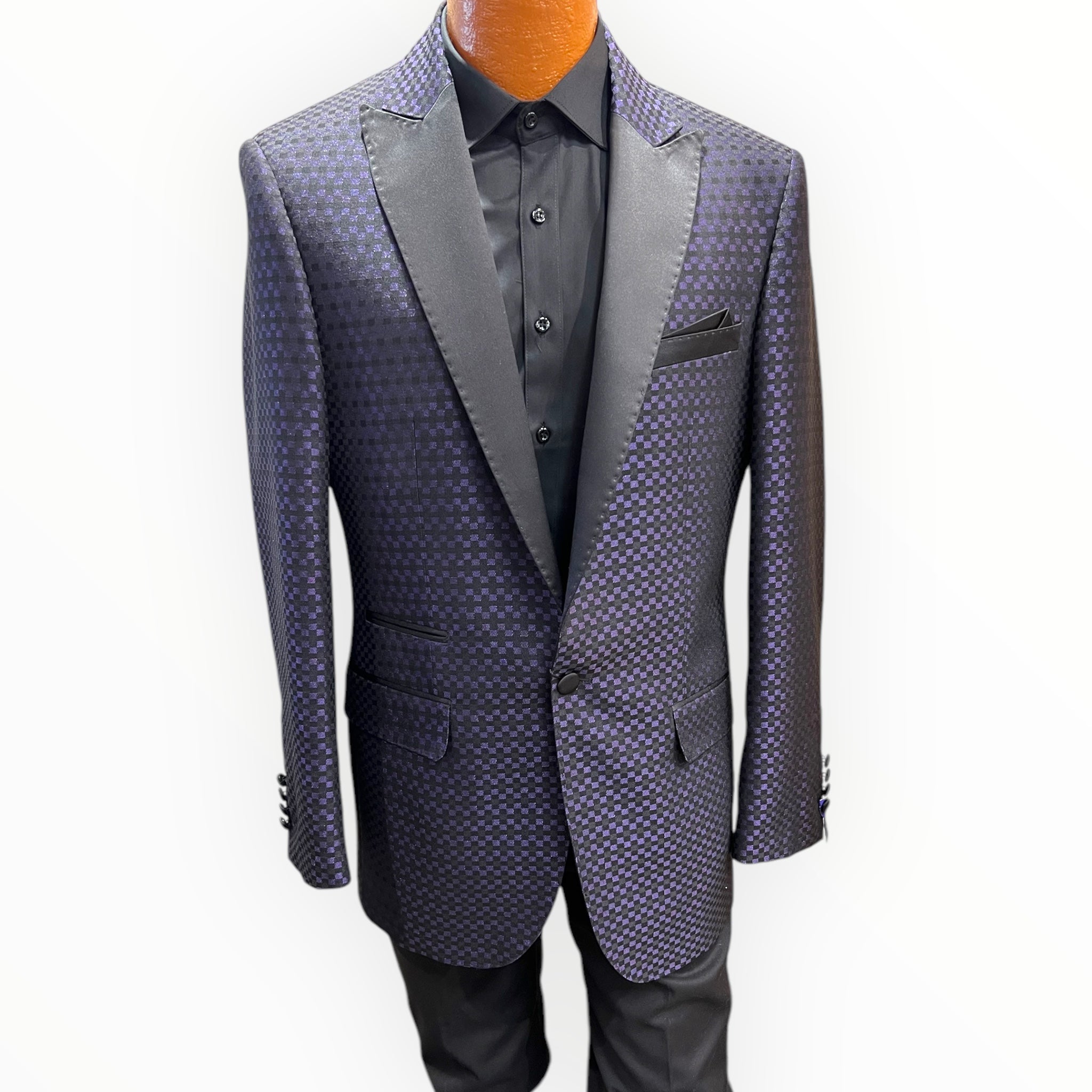 Statement Black & Purple blazer