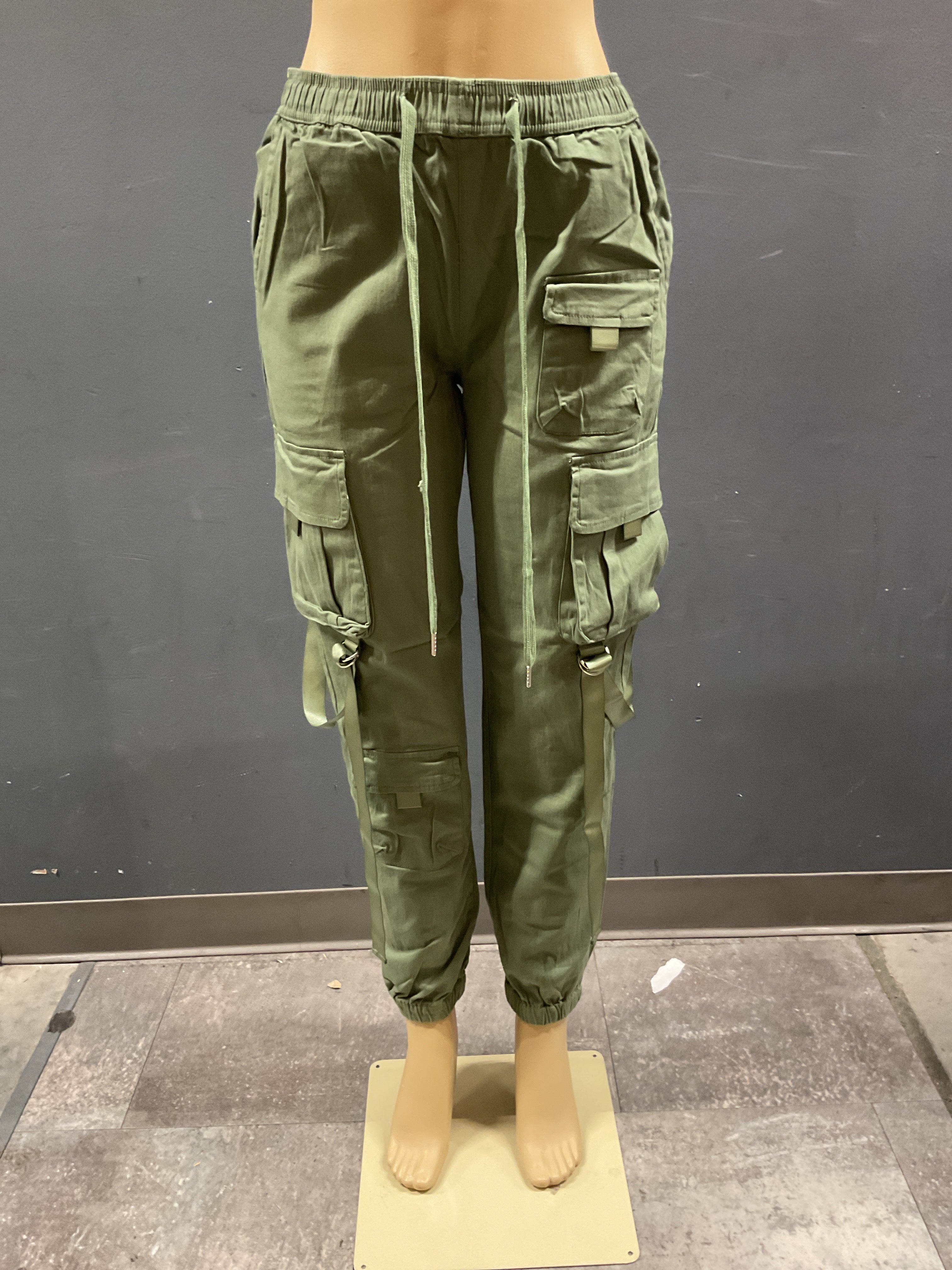 Redfox Olive Cargo Joggers