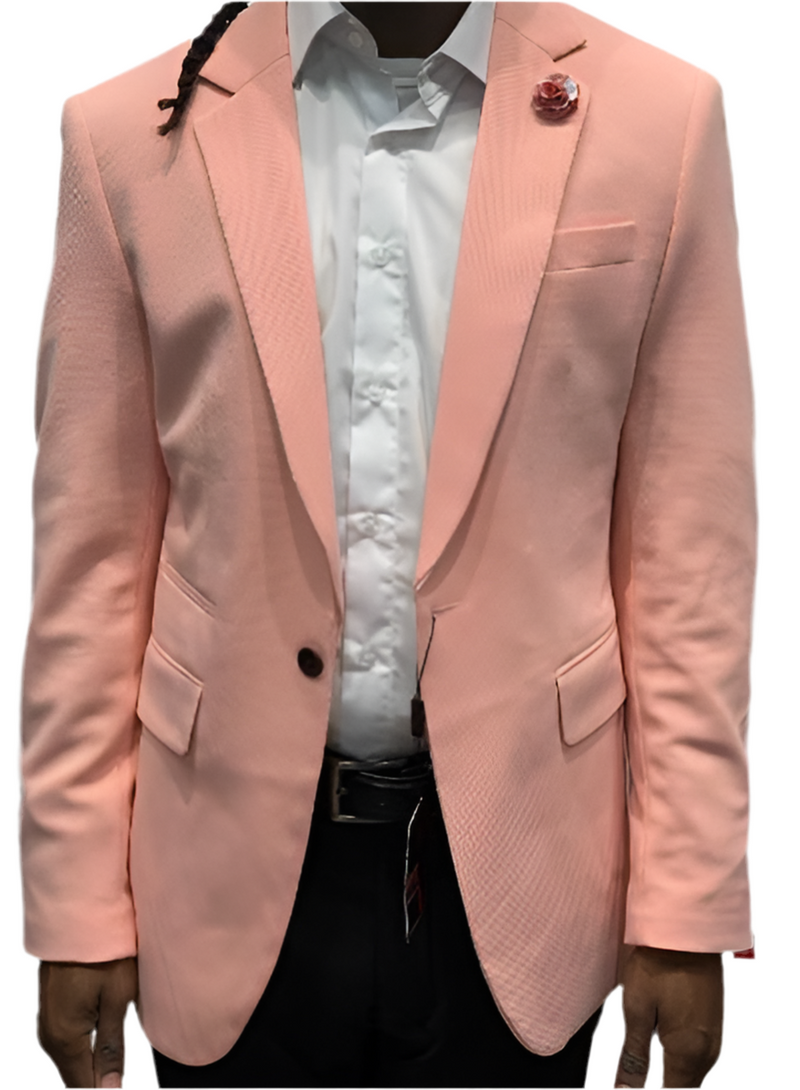 Solid color Blazer by TR PREMIUM
