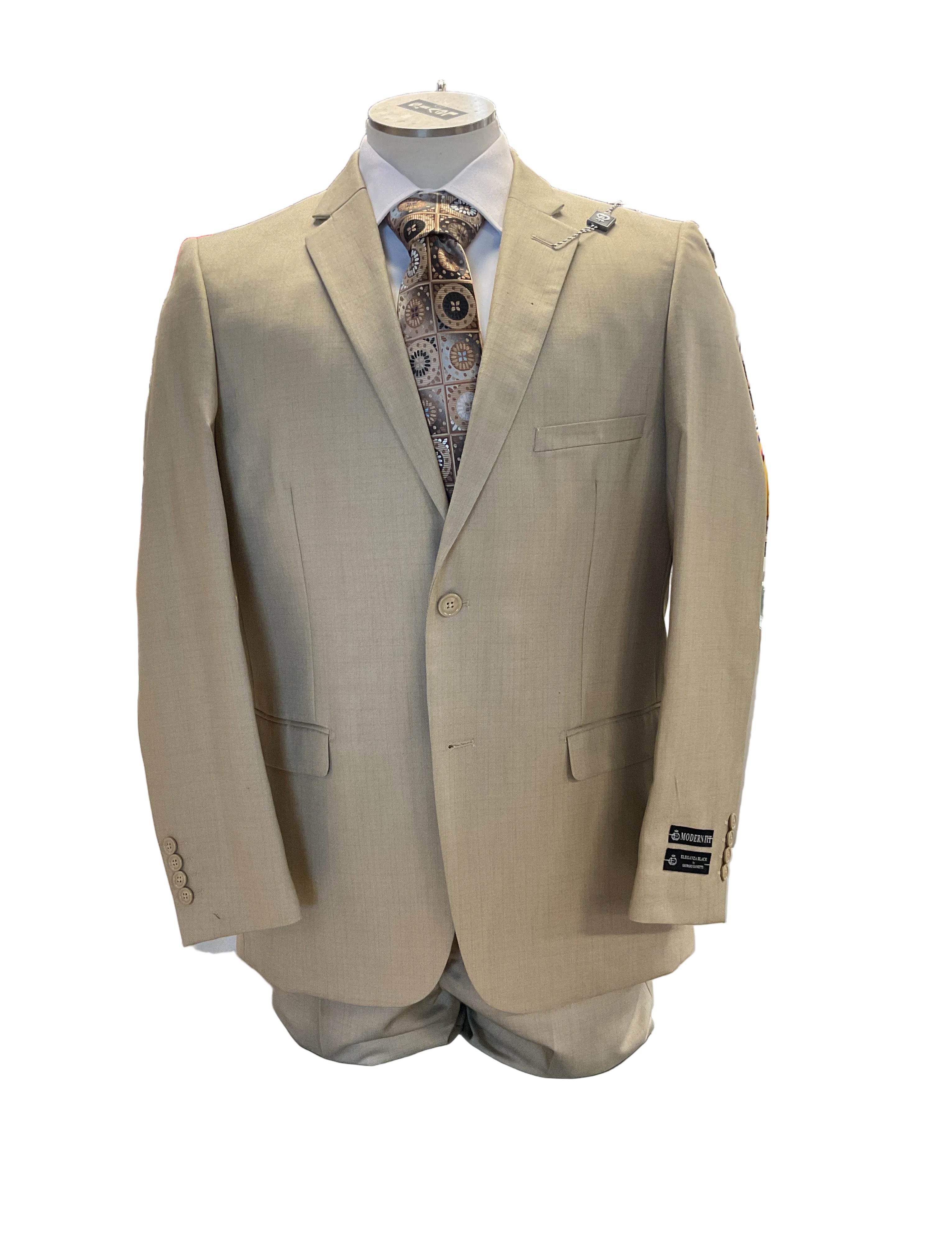 ELEGANZA BLACK Suit (Tan)