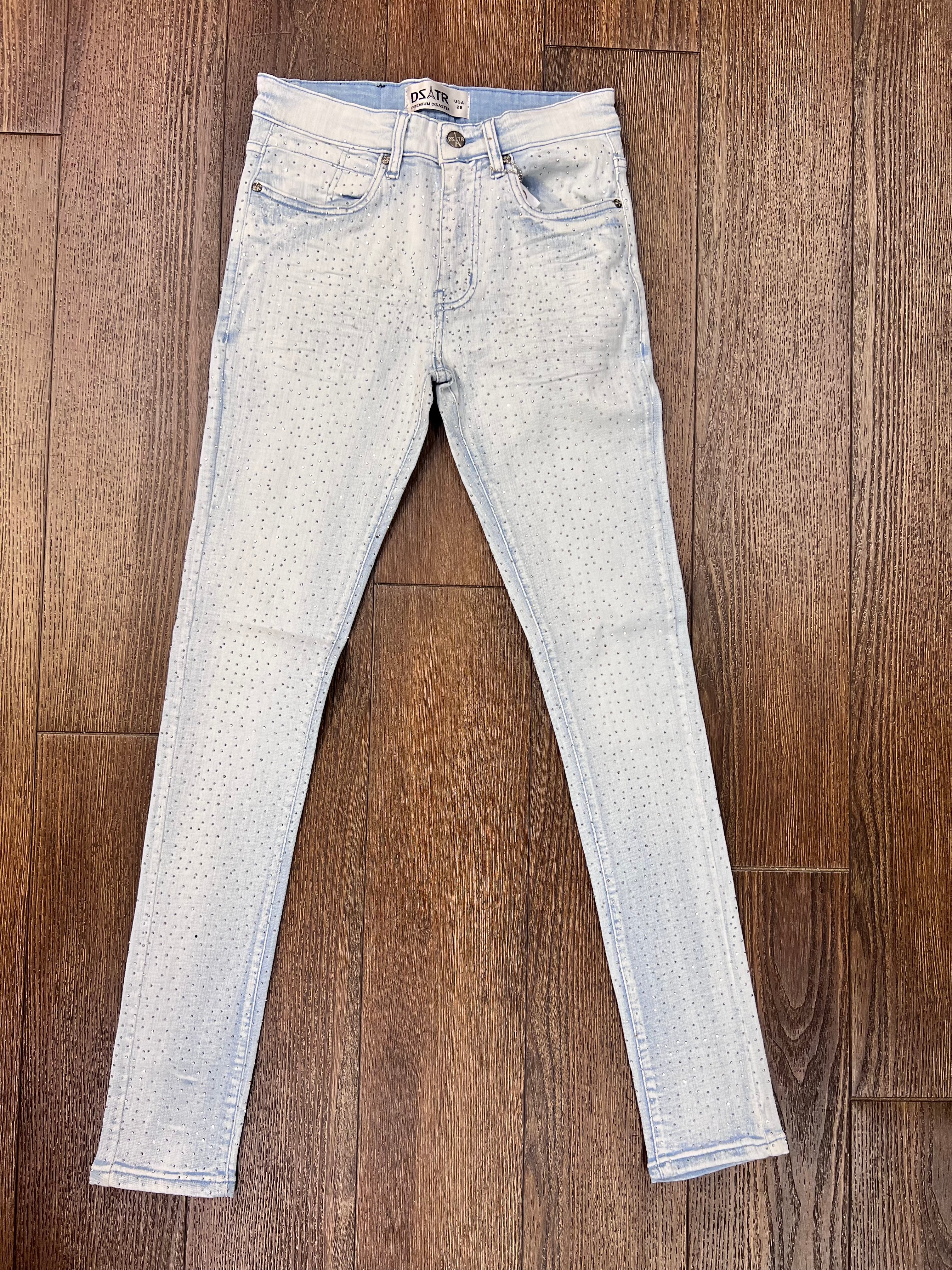 Premium Disaster jeans with rhinestones