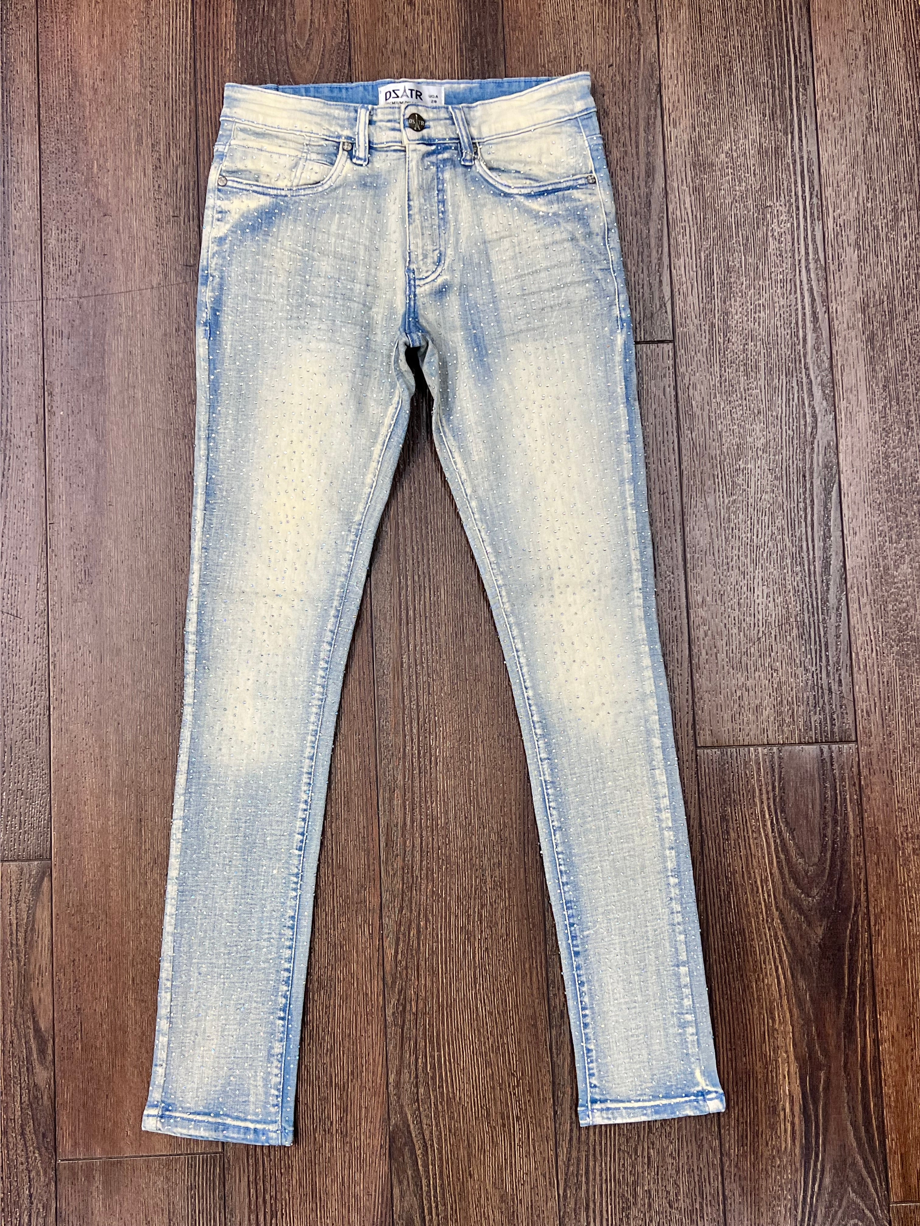 Premium Disaster jeans with rhinestones