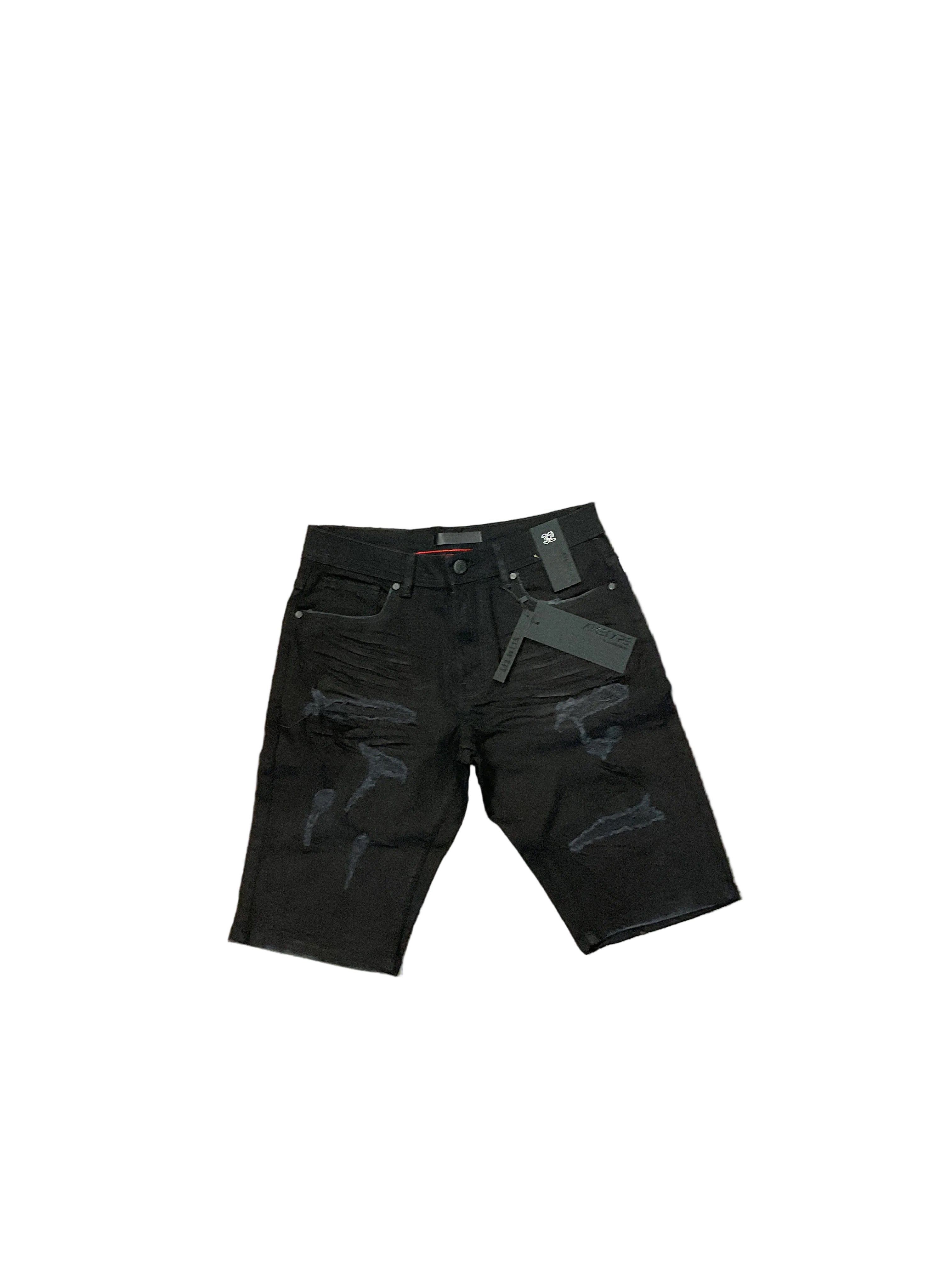 Arketype black slim shorts