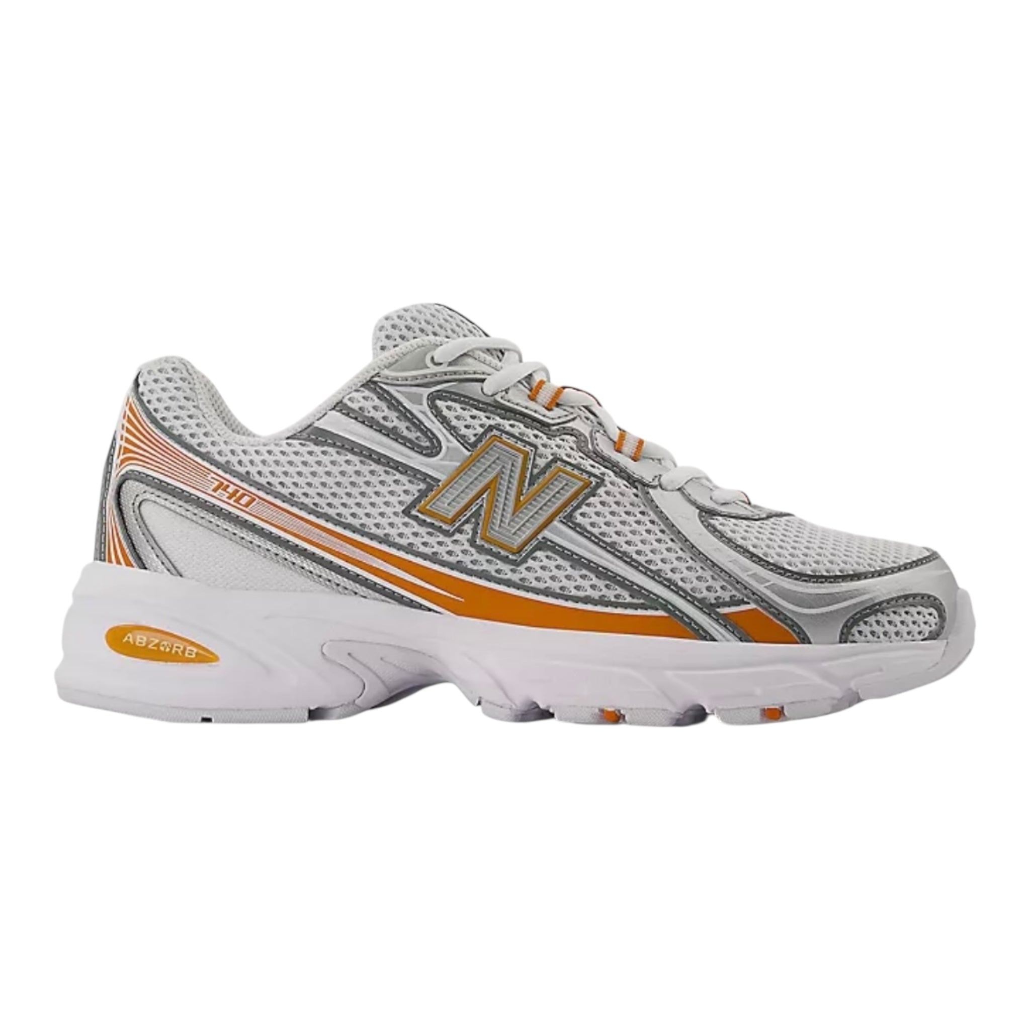 NEW BALANCE Sneakers 740 in White & Orange