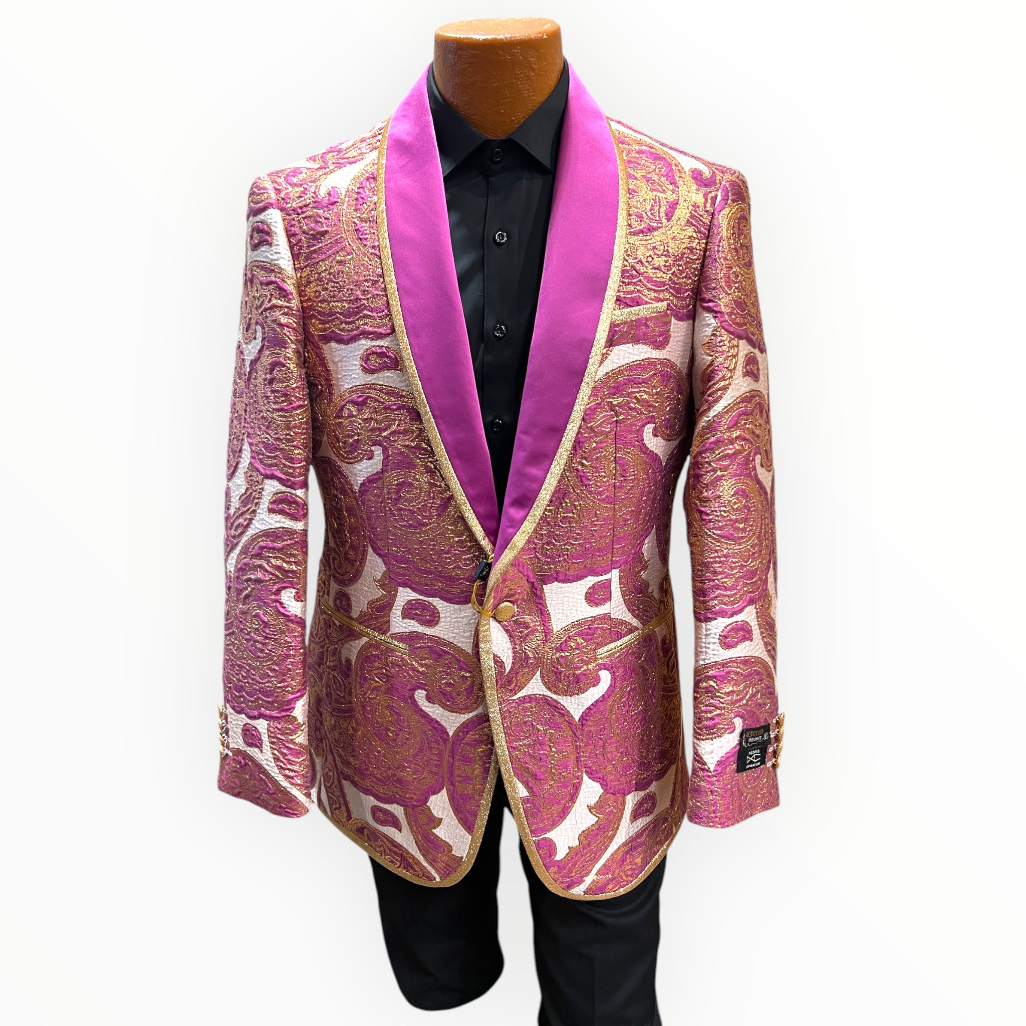 Insomnia Jacquard blazer in Mauve 