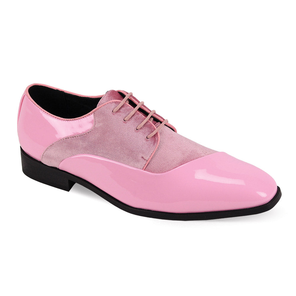 After Midnight Patent/Velvet Lace Up (7023)