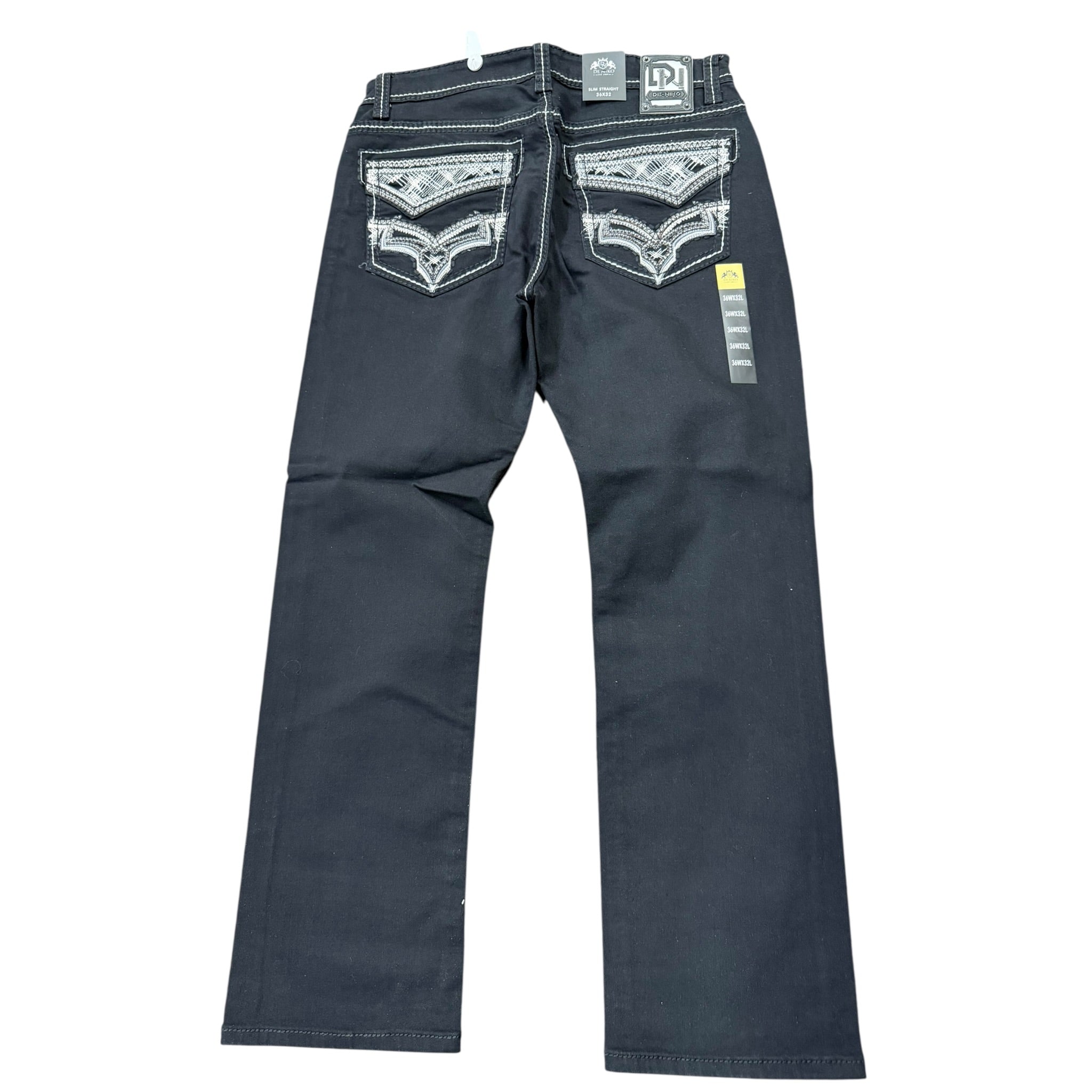 DeNiko Jet black Jean for men