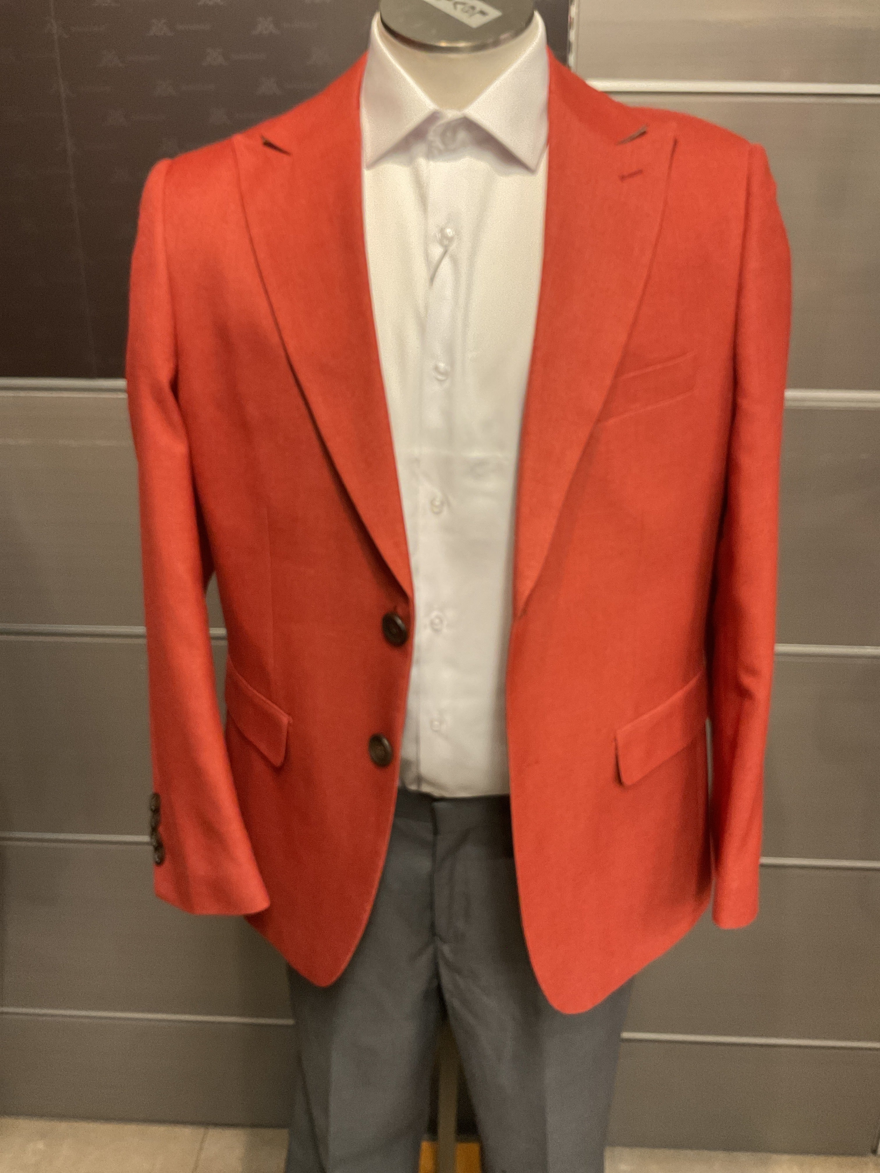 CANUTI Orange Blazer for Men [c812]