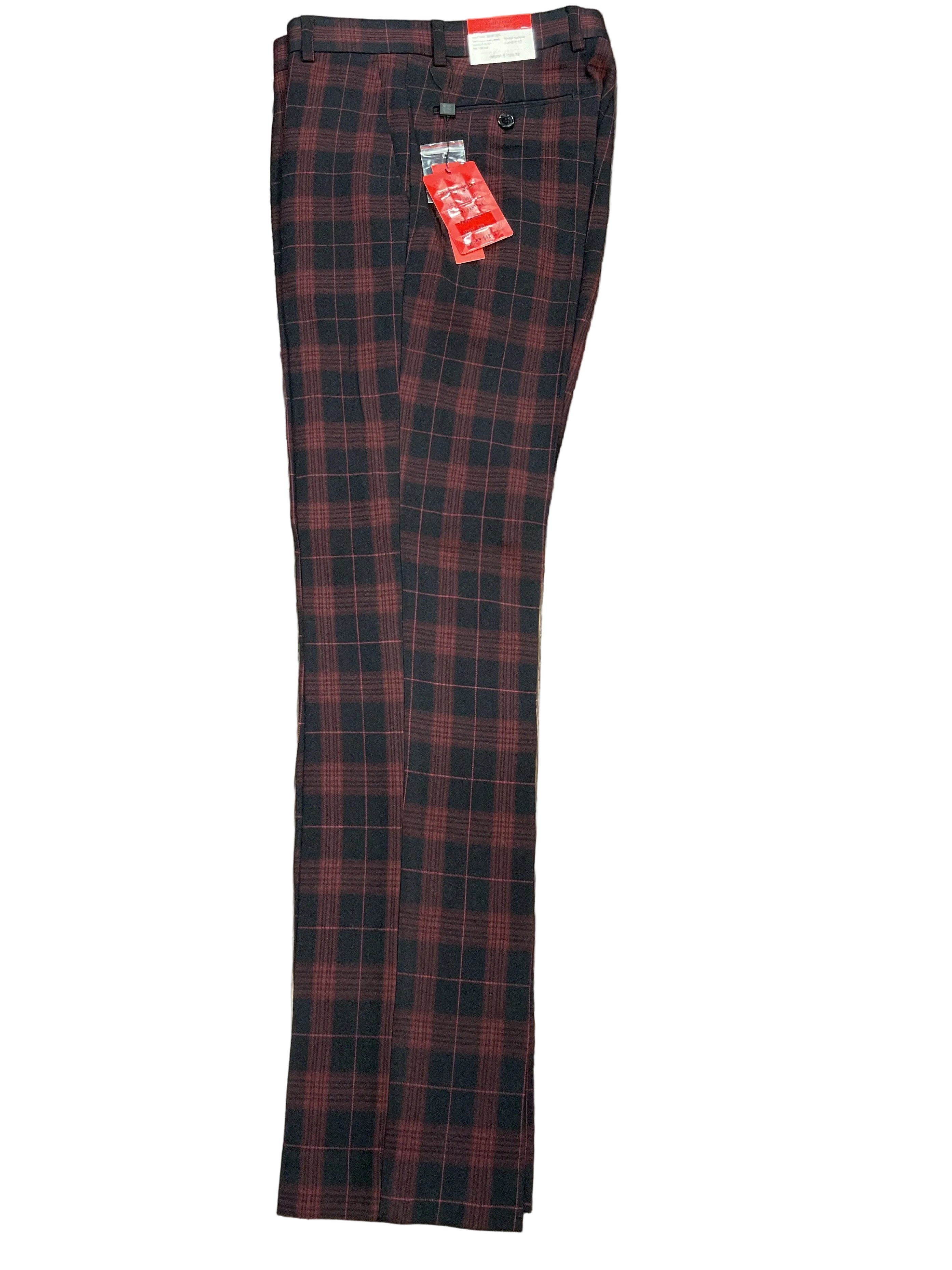 Santena Dress pants for men in navy-red