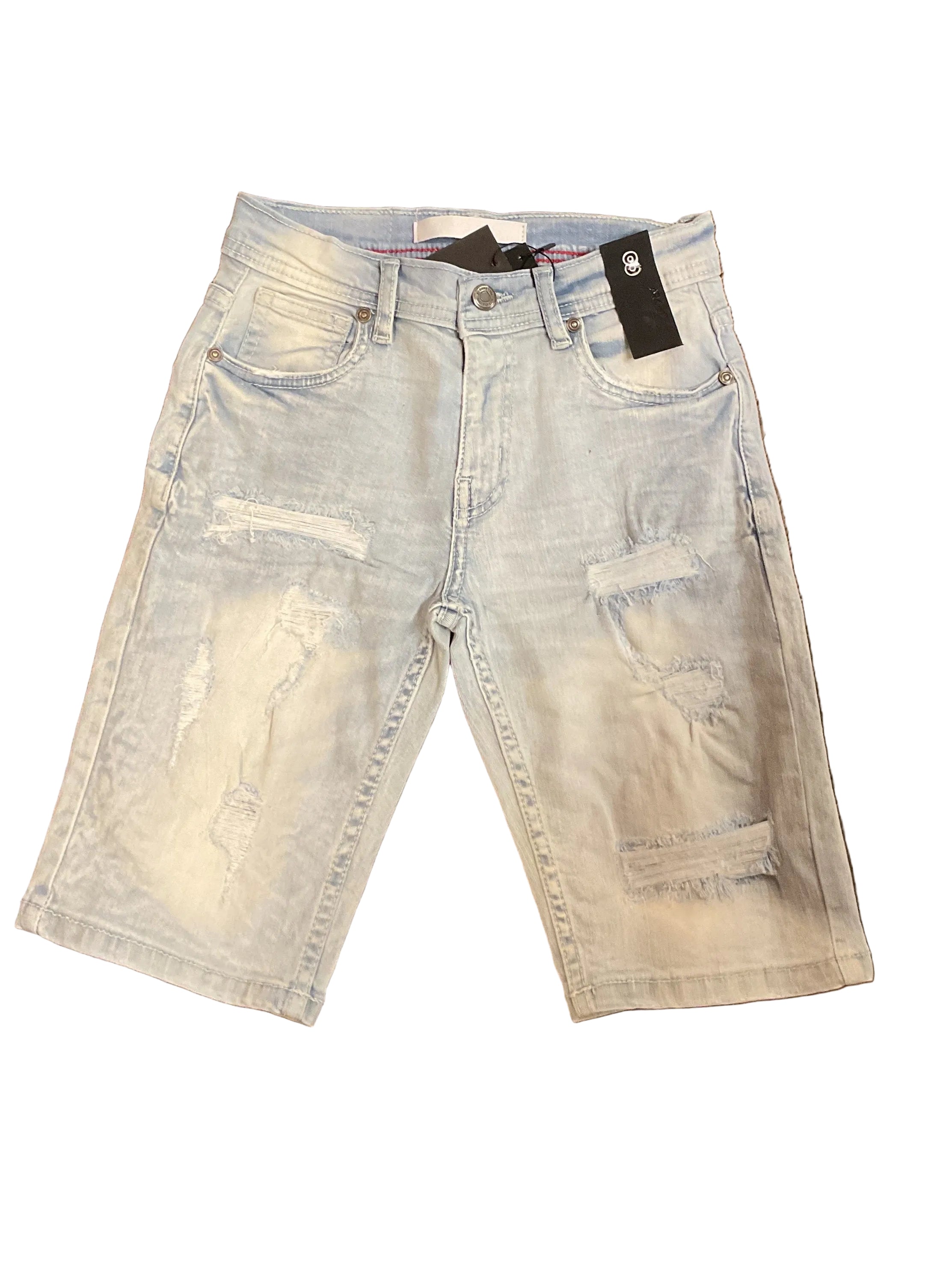 Boys light blue denim shorts