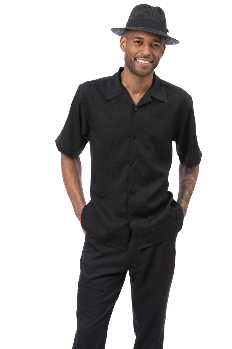 Black 2 pc Leisure set (2408D)