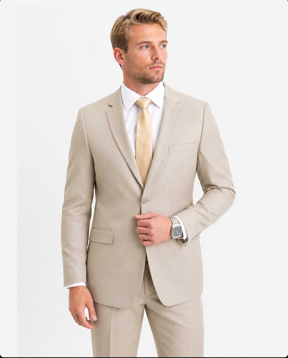 ELEGANZA BLACK Suit (Tan)