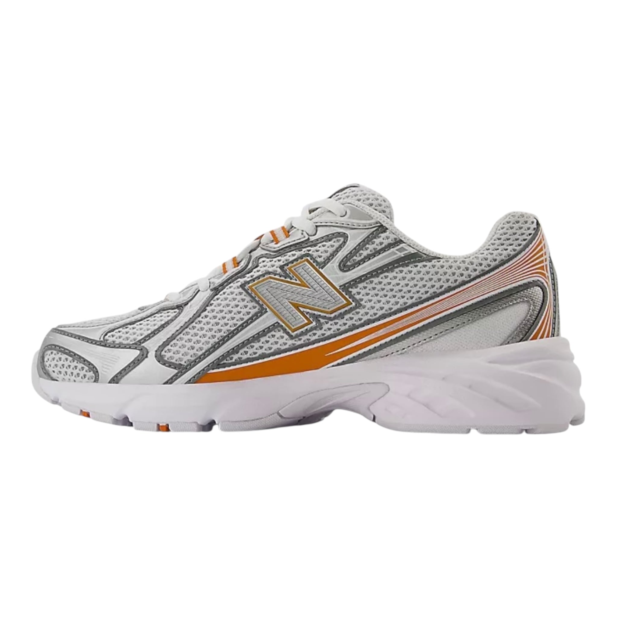 NEW BALANCE Sneakers 740 in White & Orange