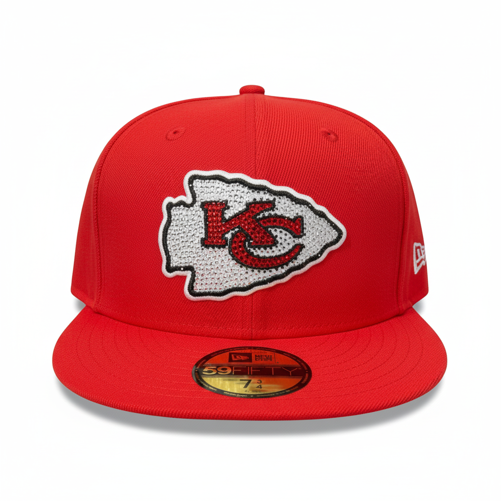 New Era Kansas City Chiefs Rhinestone Fitted Hat