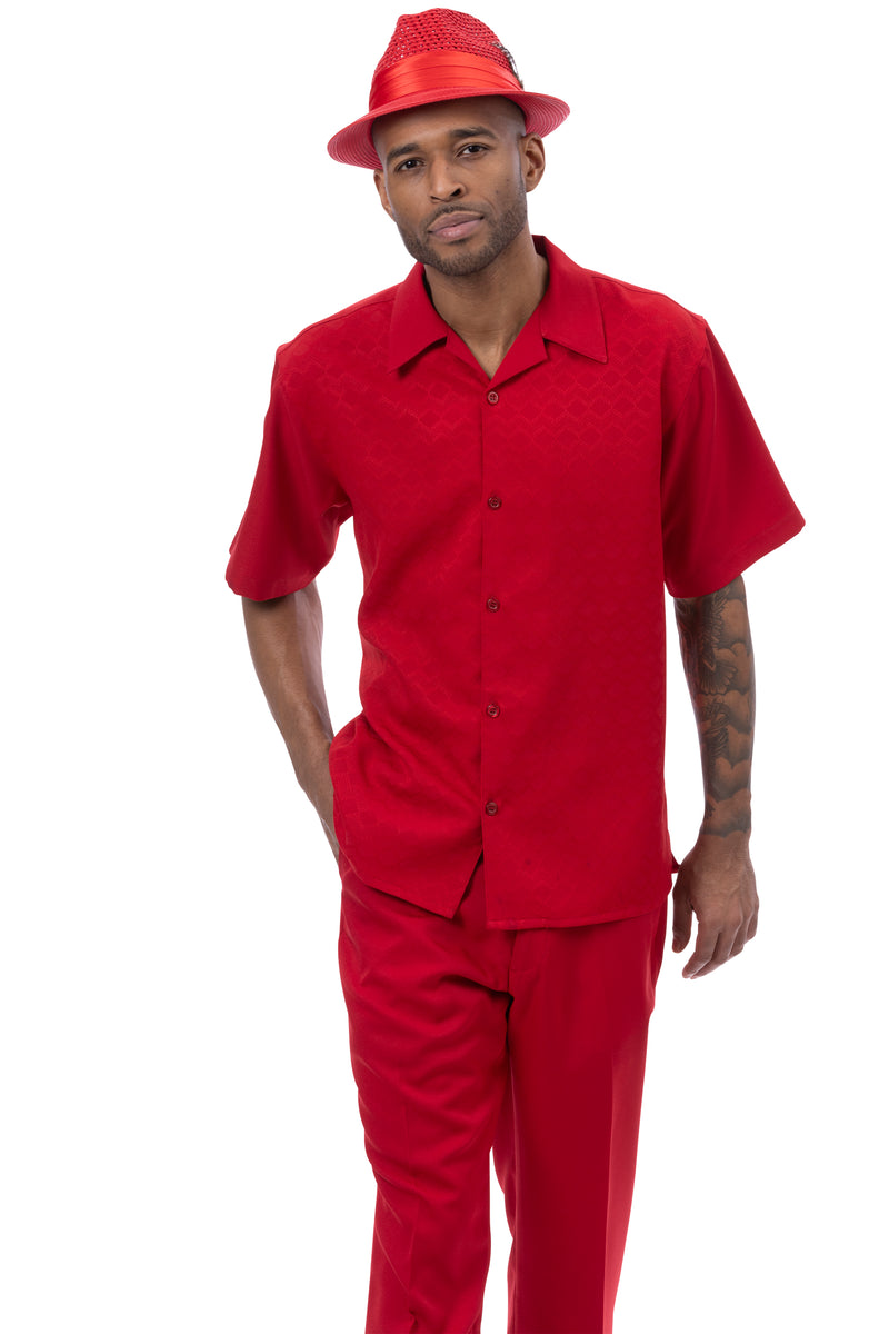 Red 2 pc Leisure set (2408D)