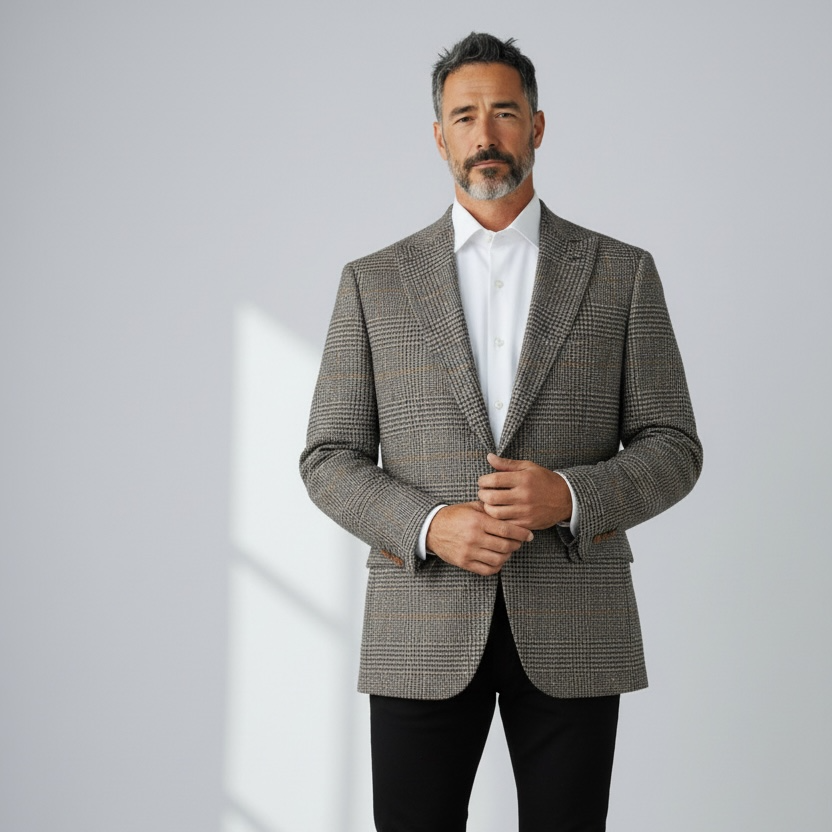 CANUTI PLAID BAZER FOR MEN [C814]