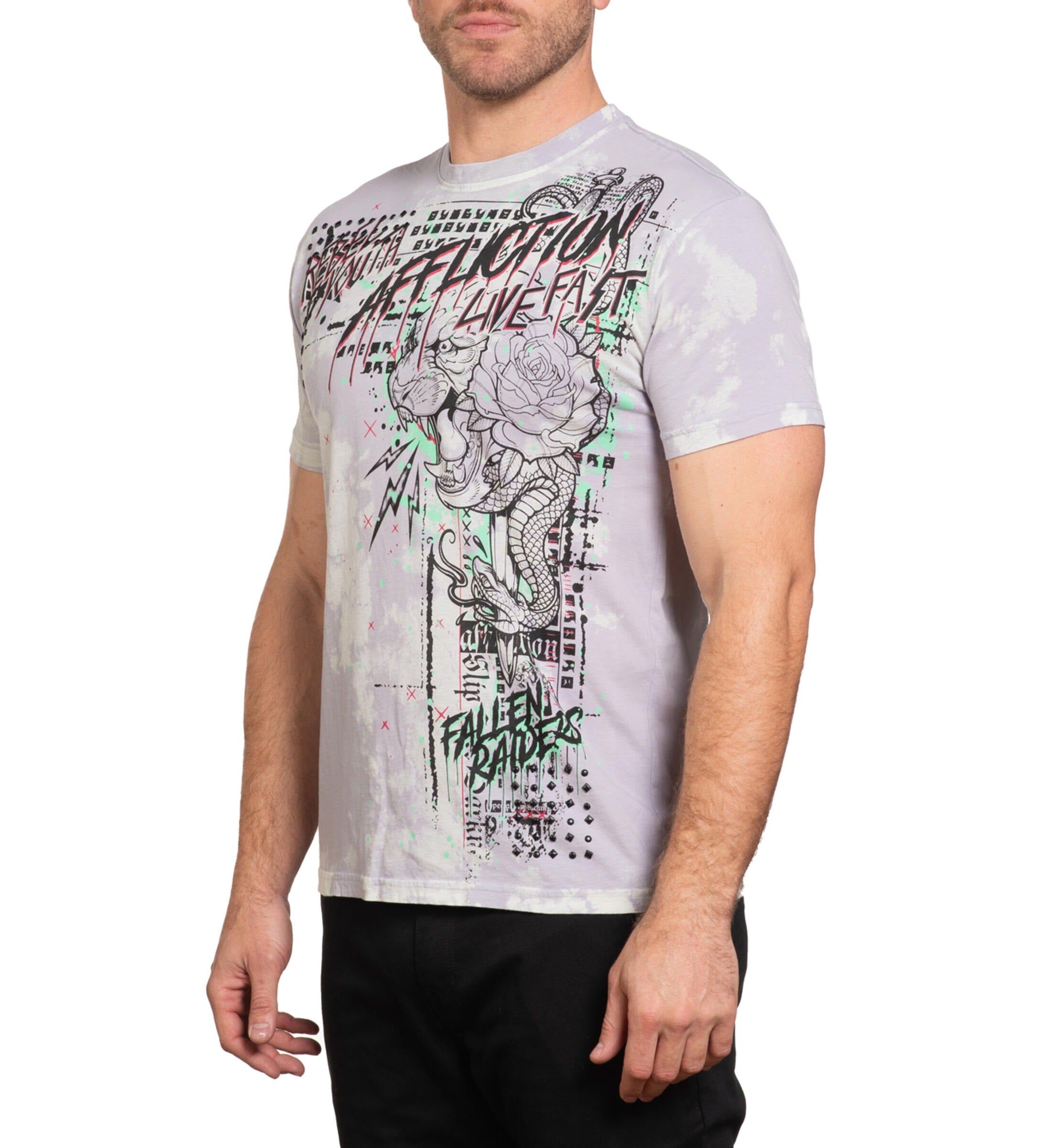 WARBORN SAINTS S/S TEE (A26811)By Affliction TeeS