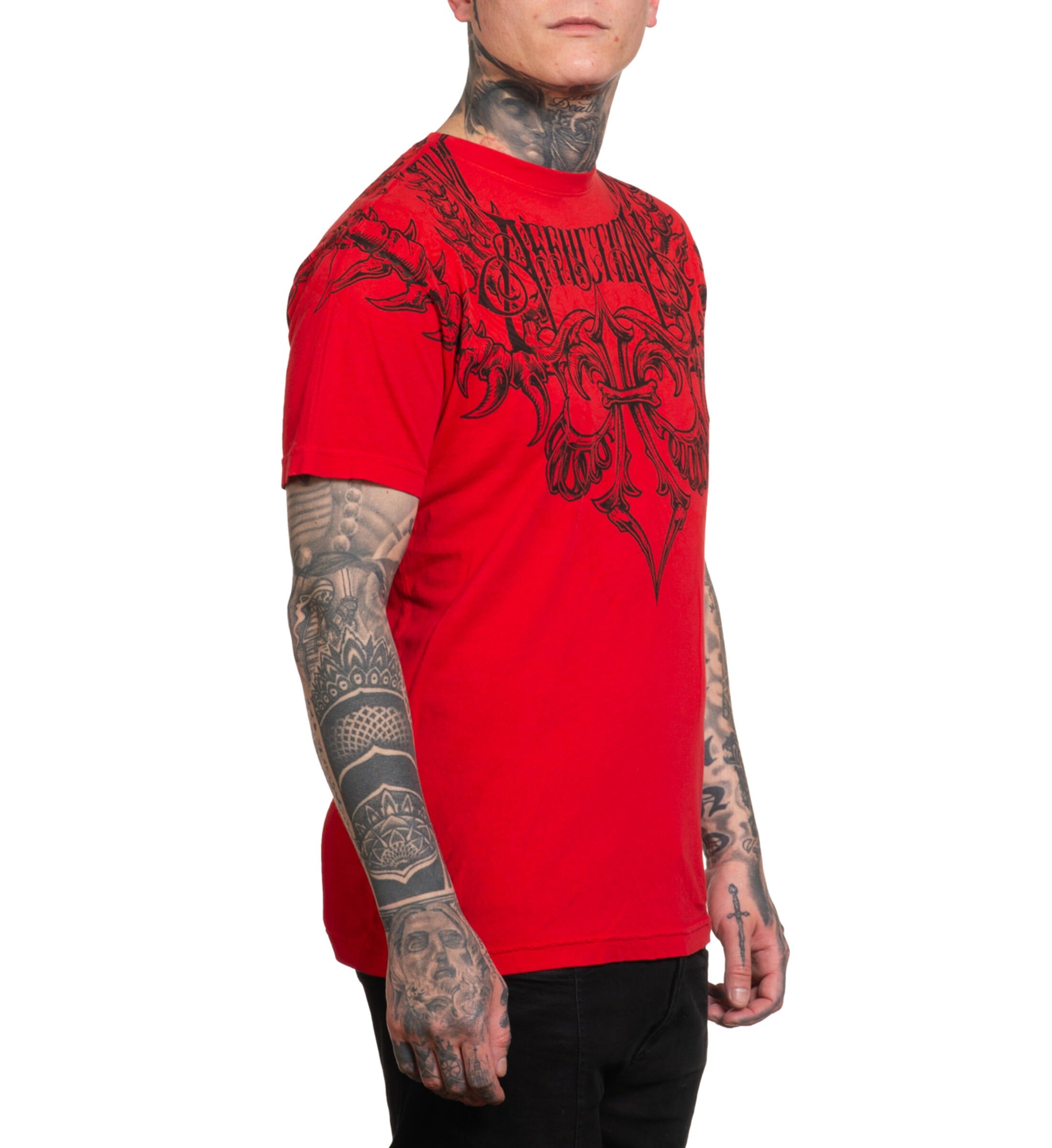 VERTIBRATE S/S TEE (A26913) By Affliction Teees