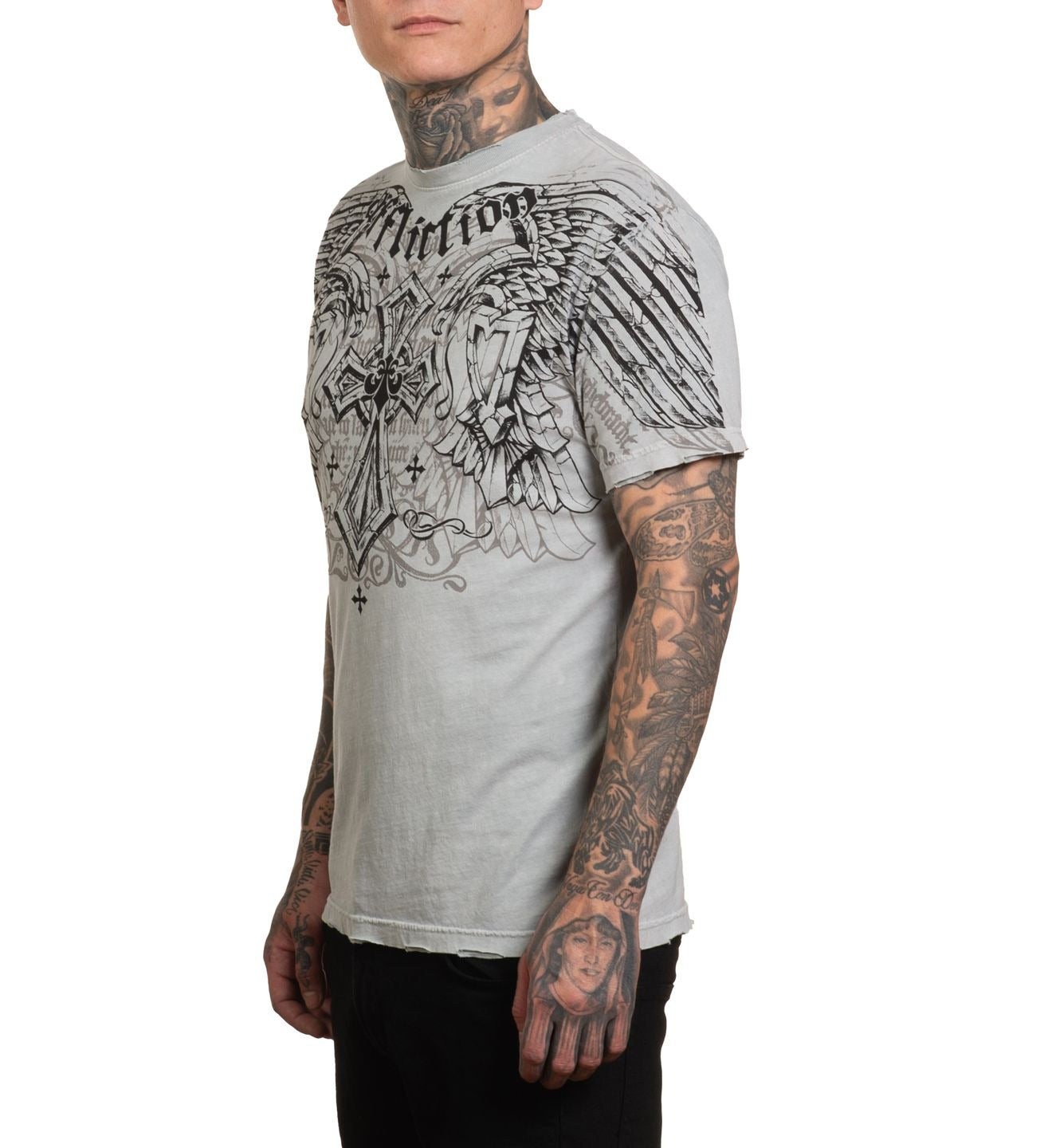 KINGDOM S/S TEE (A26992) by Affliction Tees
