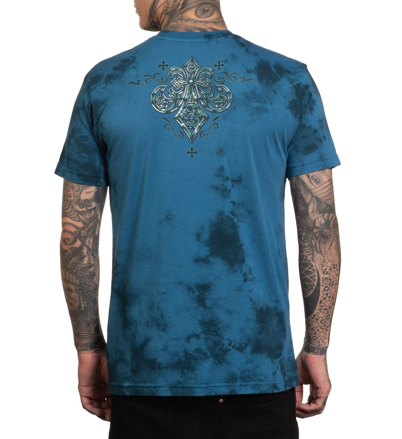 ABRASIVE LINE S/S TEE (A27833) By Affliction Tees