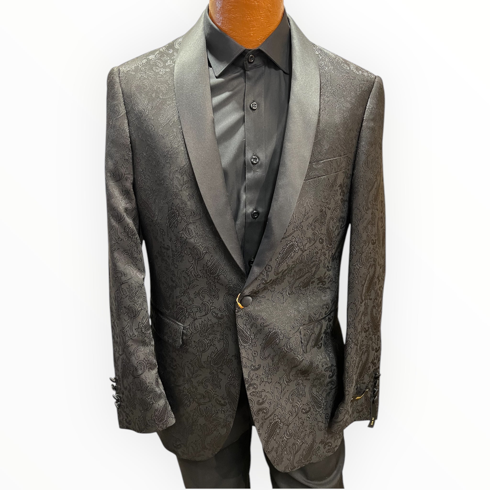 Black Jacquard blazer