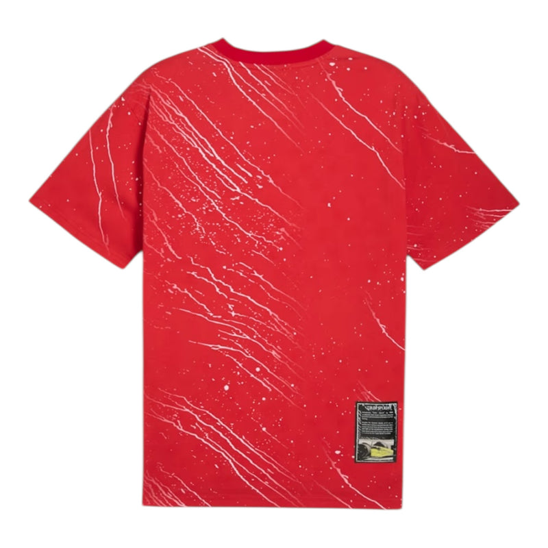 Scuderia Ferrari Race Color Splash All-over Print Motorsport Men's Tee by Puma
