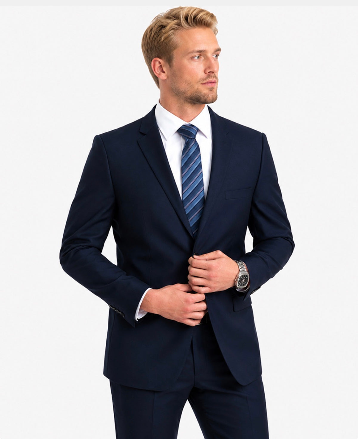 ELEGANZA BLACK Suit (Blue)