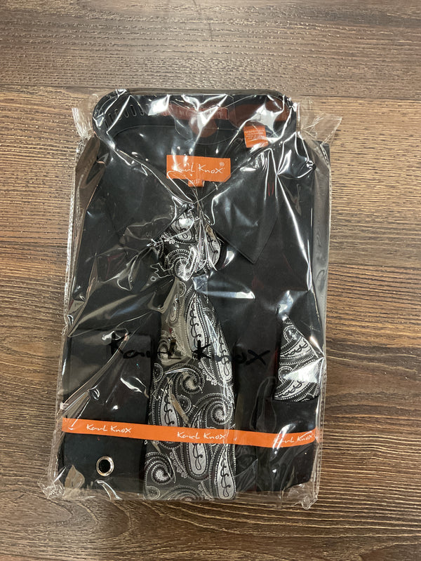 Karl Knox Black Dress Shirt for Men