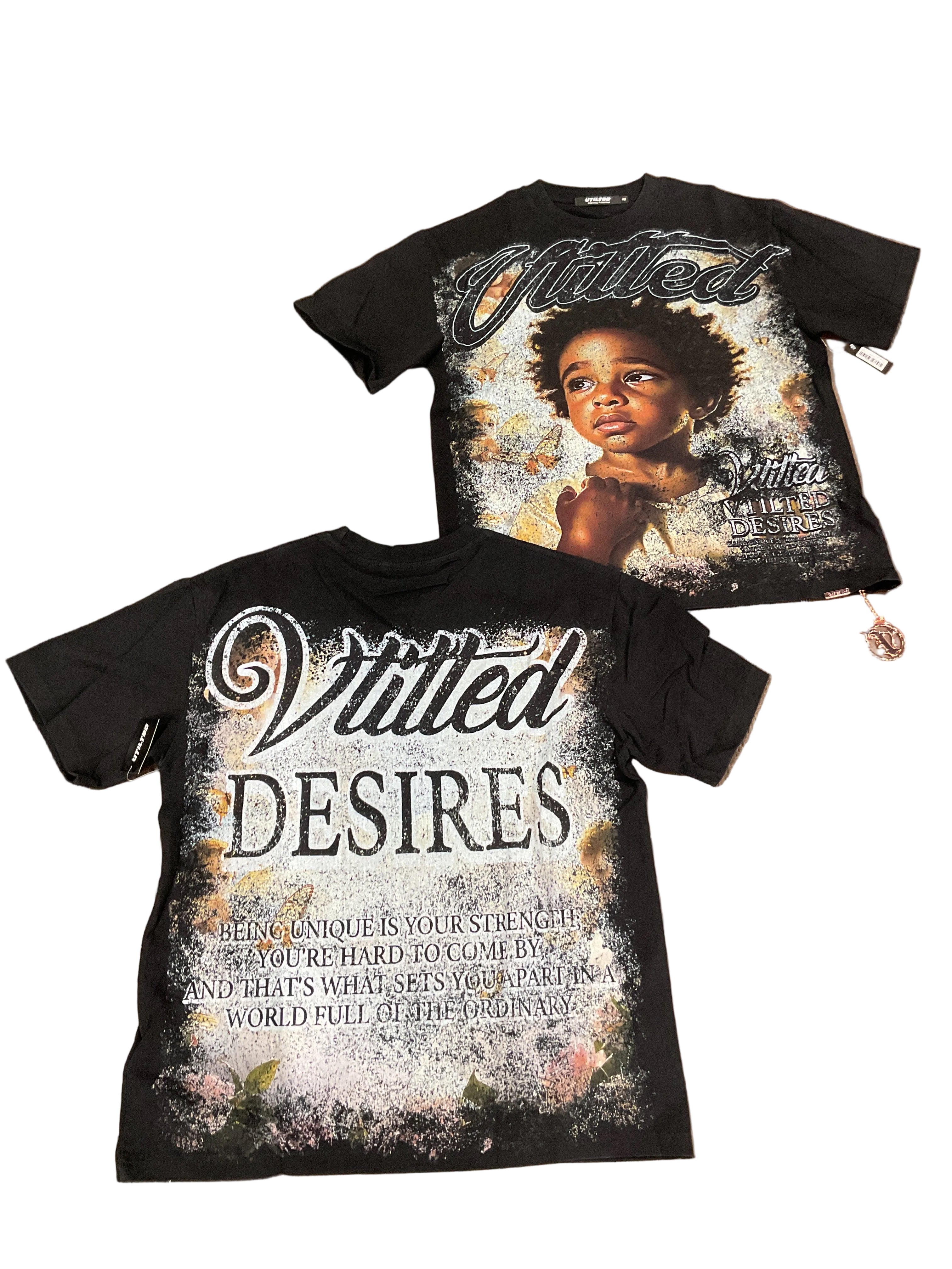 Vtilted angel oversized shirt