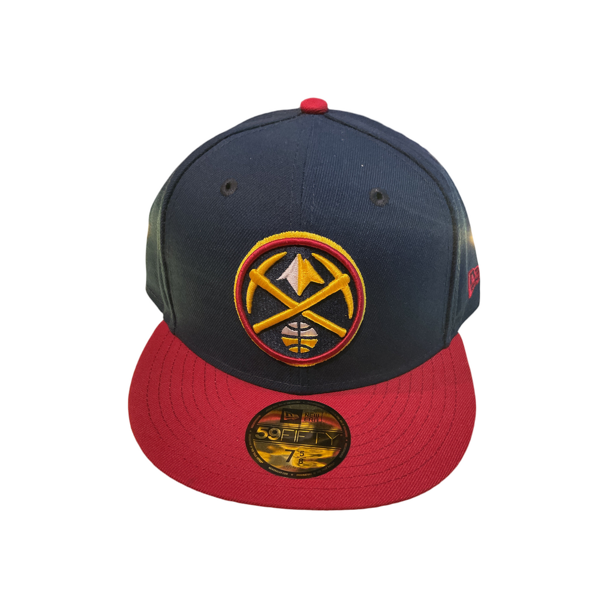 Looking Good Pine Bluff Denver Nuggets 59FIFTY fitted cap in navy blue and red with embroidered team logo