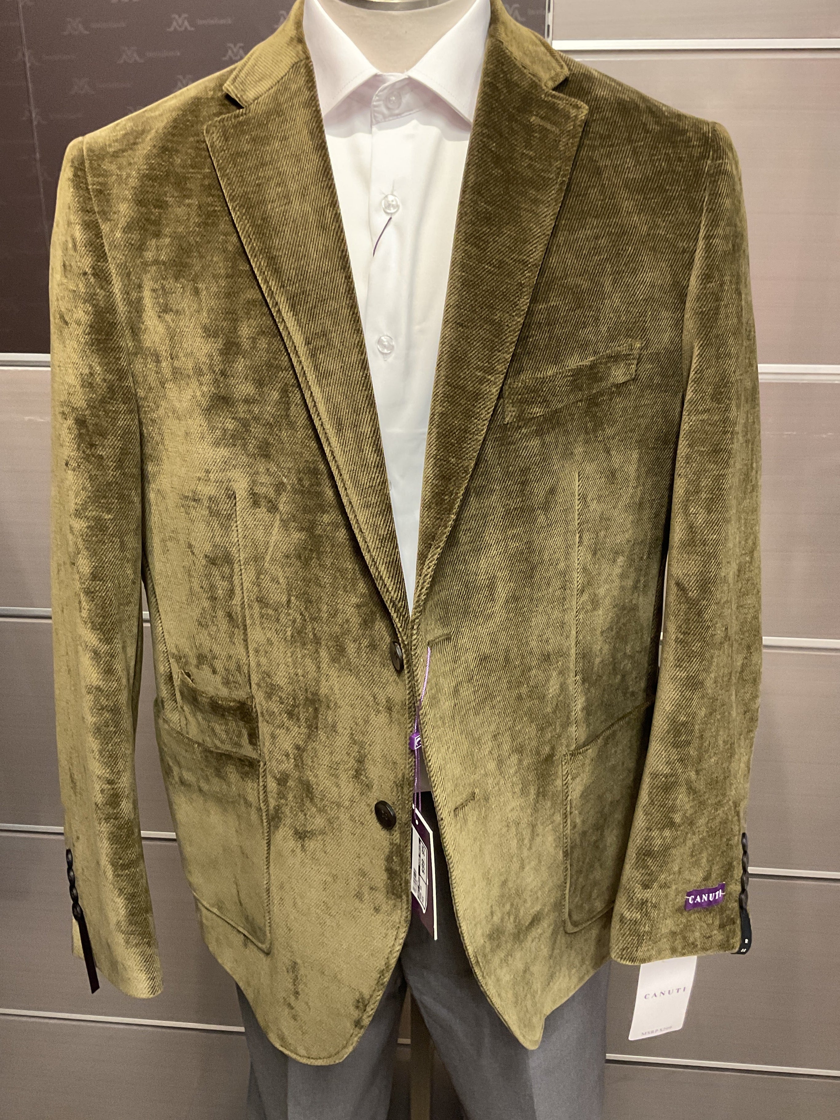 CANUTI Suede Blazer for Men [c163]