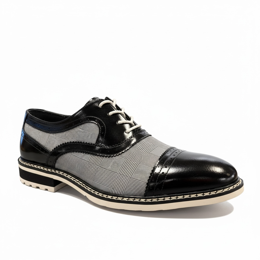 Giovanni Sinclair Blk/Wht Dress Shoe