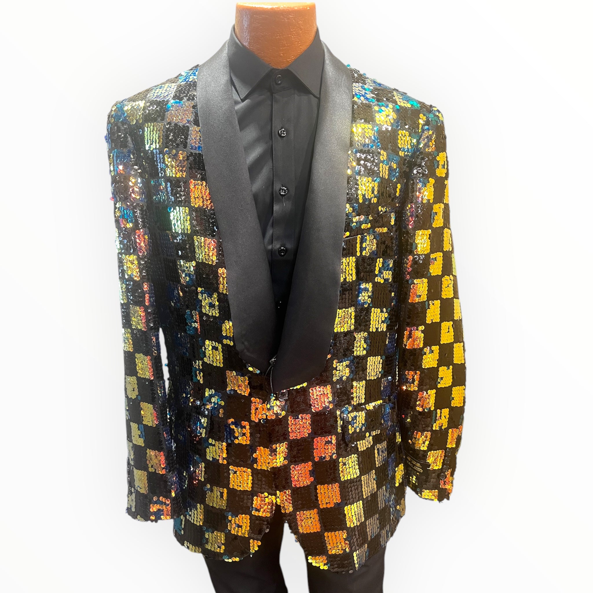 EJ SAMUEL SEQUINS BLAZER