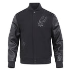 NFL SAN ANTONIO SPURS MEN'S VARSITY JACKET CLASSIC 3BK (BSA654489)