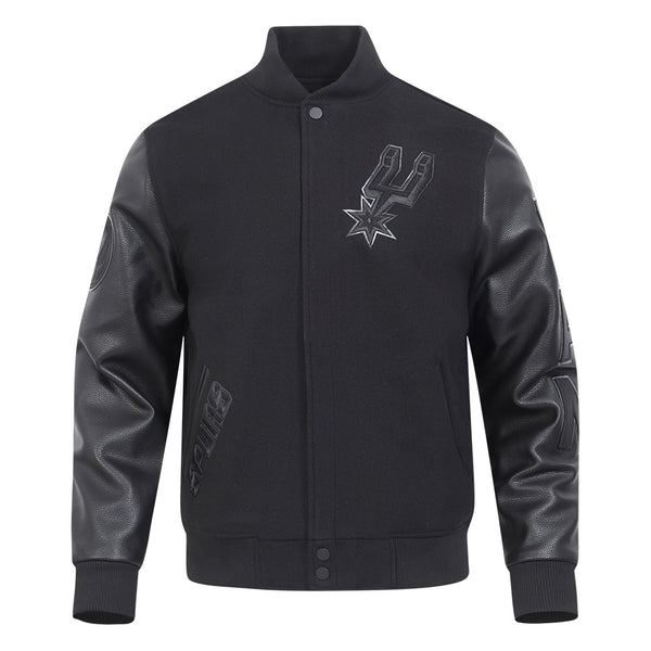 NFL SAN ANTONIO SPURS MEN'S VARSITY JACKET CLASSIC 3BK (BSA654489)
