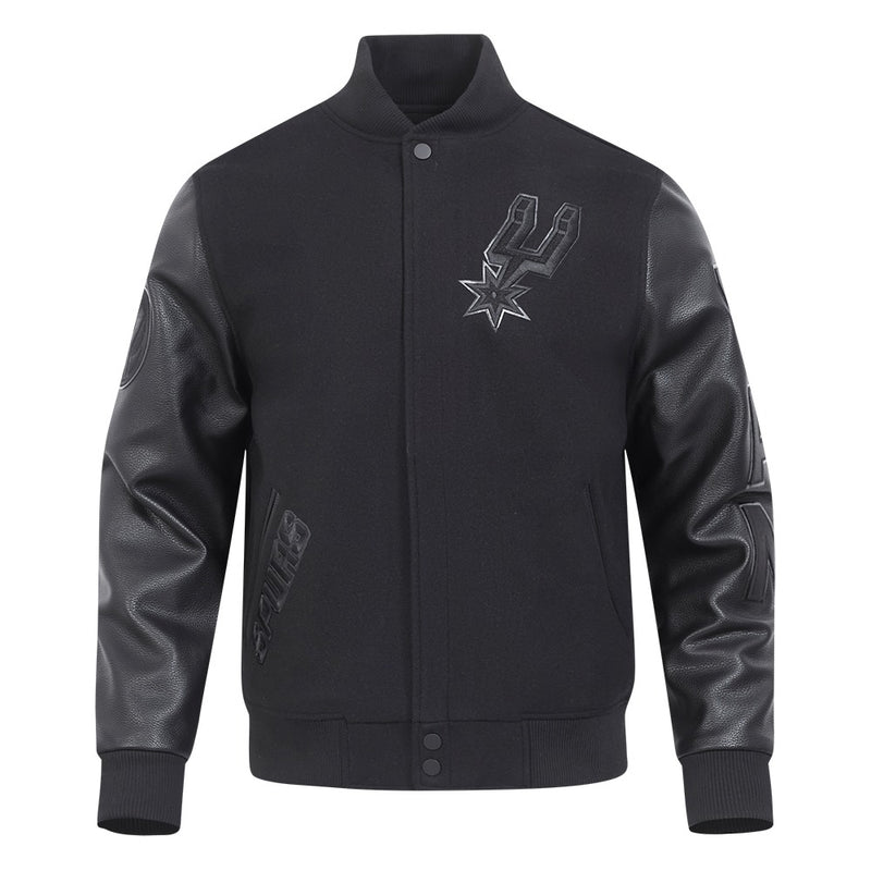 NFL SAN ANTONIO SPURS MEN'S VARSITY JACKET CLASSIC 3BK (BSA654489)